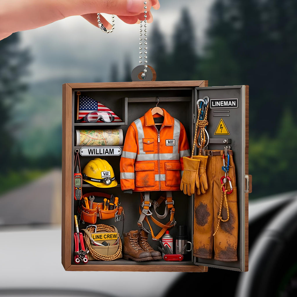 Pay tribute to our heroes - Personalized Custom Wood Ornament, Car Hanging Ornament